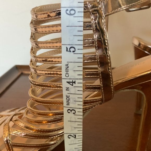 Gold Strappy Heels - Picture 10 of 10